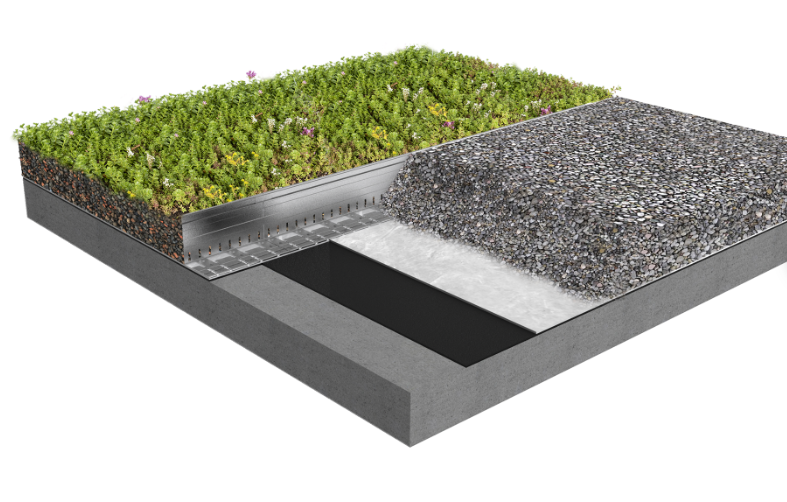 Permaloc GeoEdge Green Roof Edge Restraint - Long Base