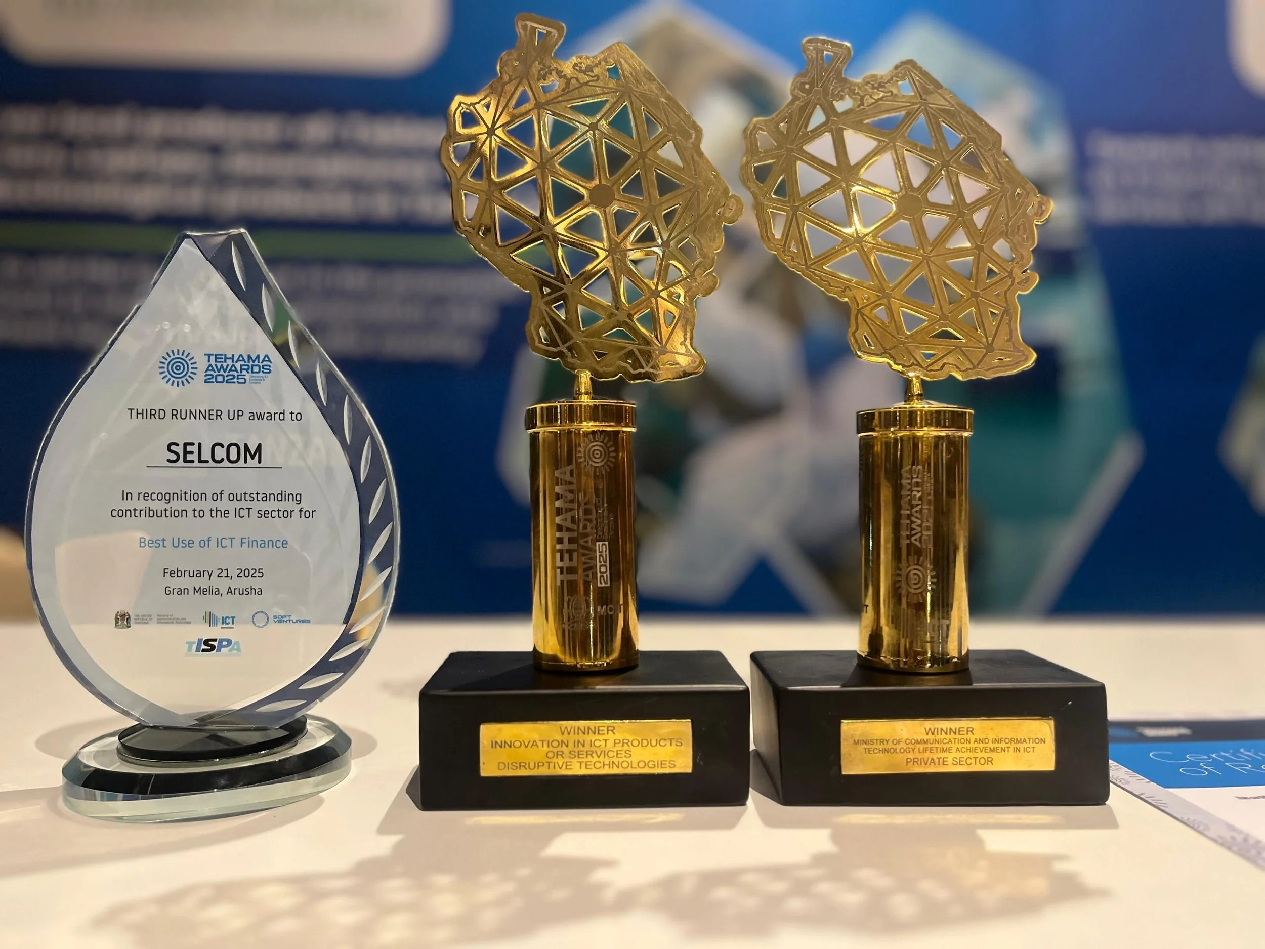 Selcom Triumphs at the TEHAMA Awards, Securing 3 Major Wins Including the Prestigious Lifetime Achievement in ICT.