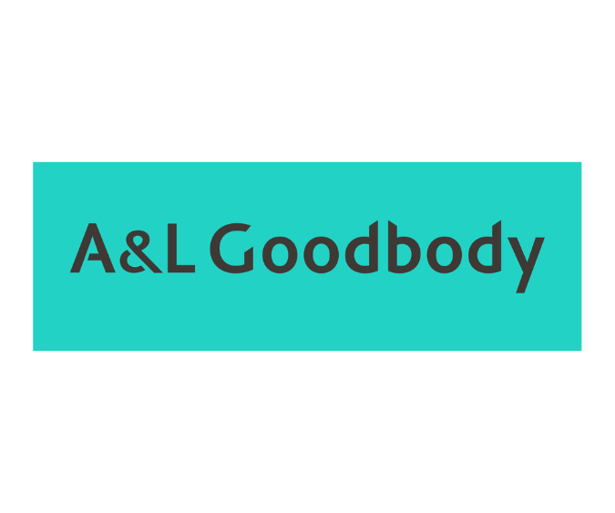 Text reads 'A&L Goodbody' on a teal background.
