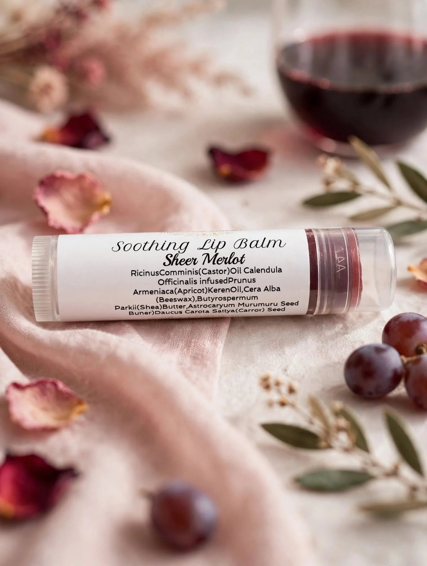 Sheer Merlot Lip Balm