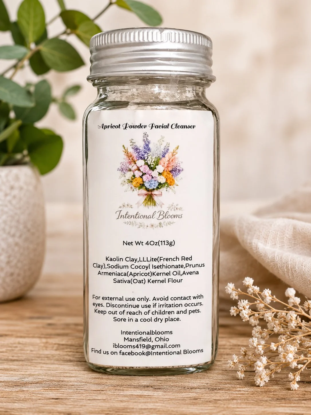 Apricot Powder To Foam Facial Cleanser