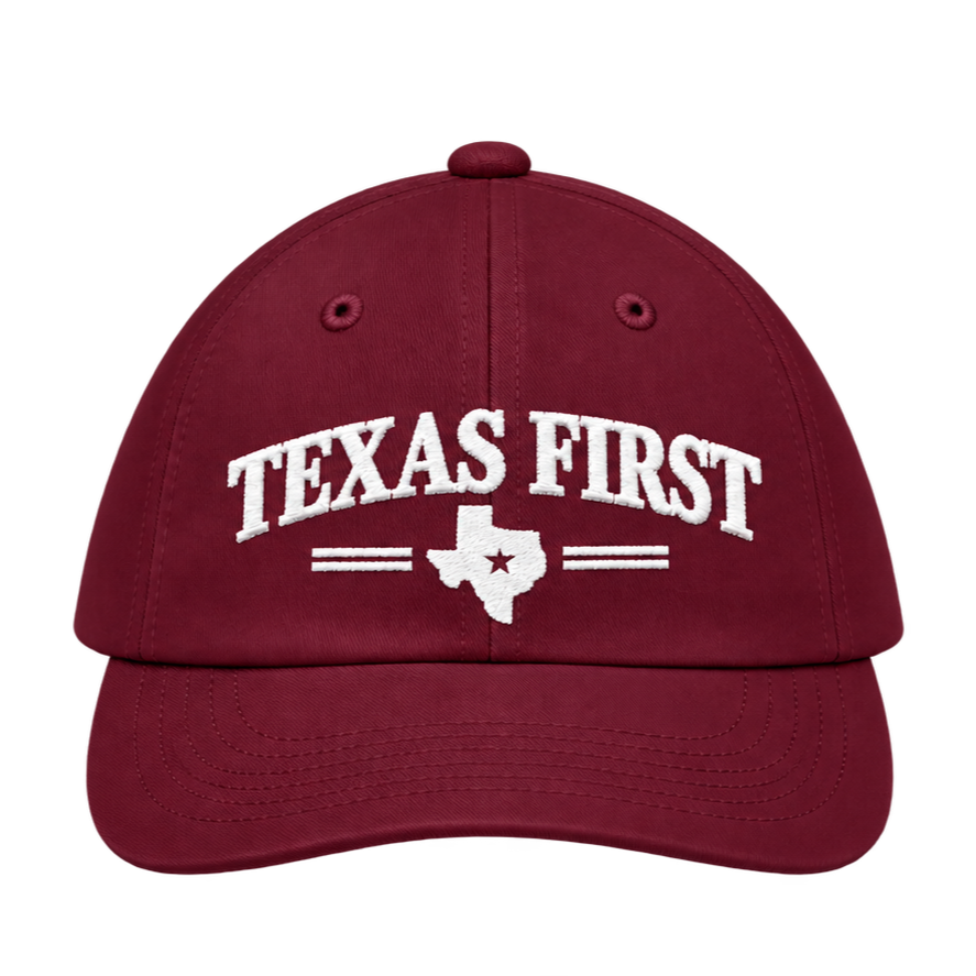 Maroon+Texas+First+Cap.png