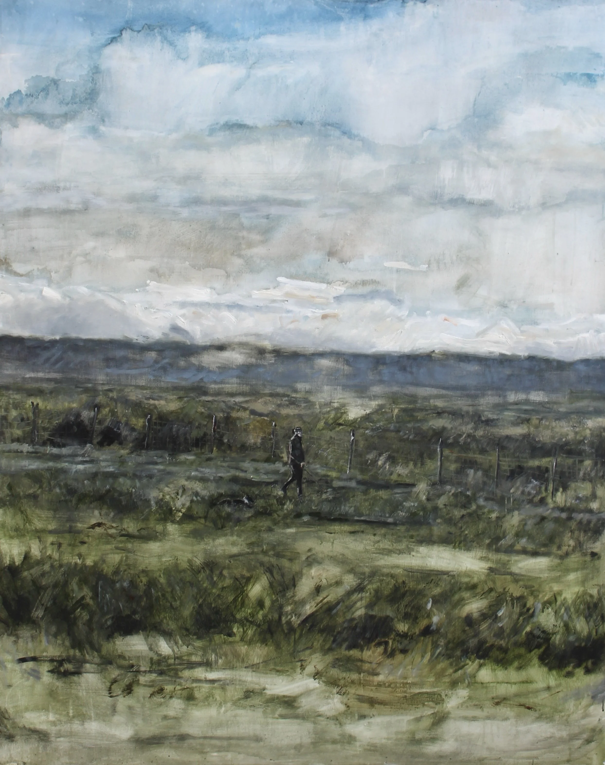 Gathering, Oil on Board, 120 x 150 cm, 2025