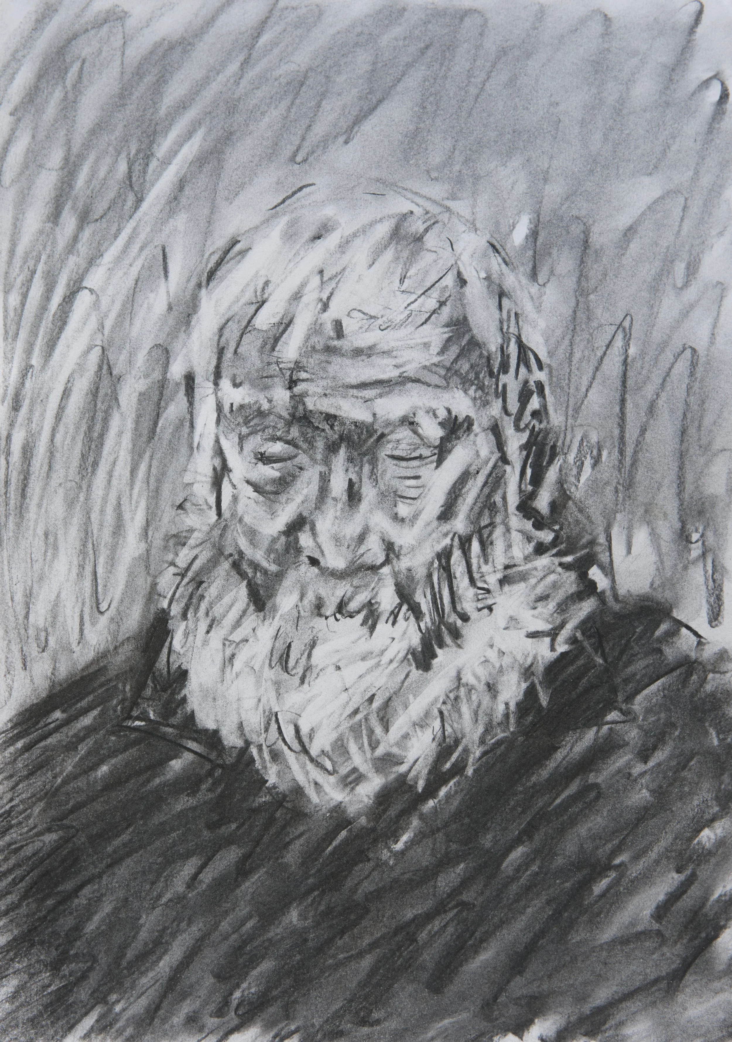 Roxy, Charcoal on Paper, A3, 2026 - Available 