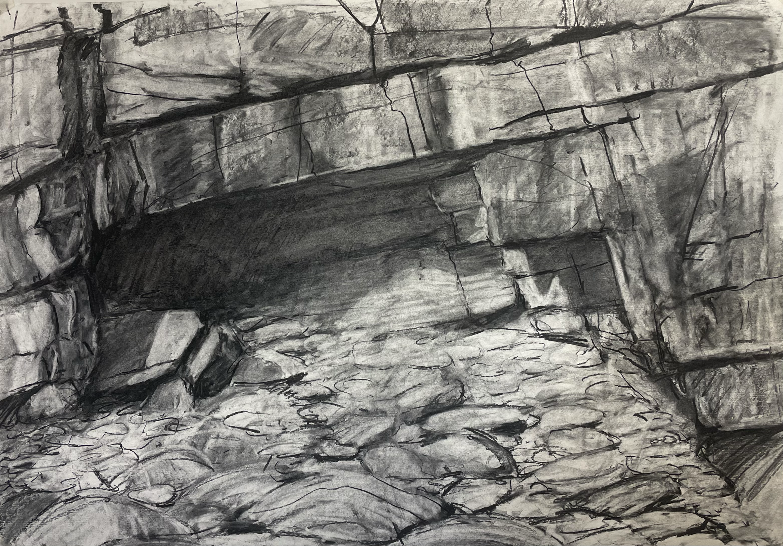 Charcoal on Paper, 100 x 75 cm, 2026 - Available