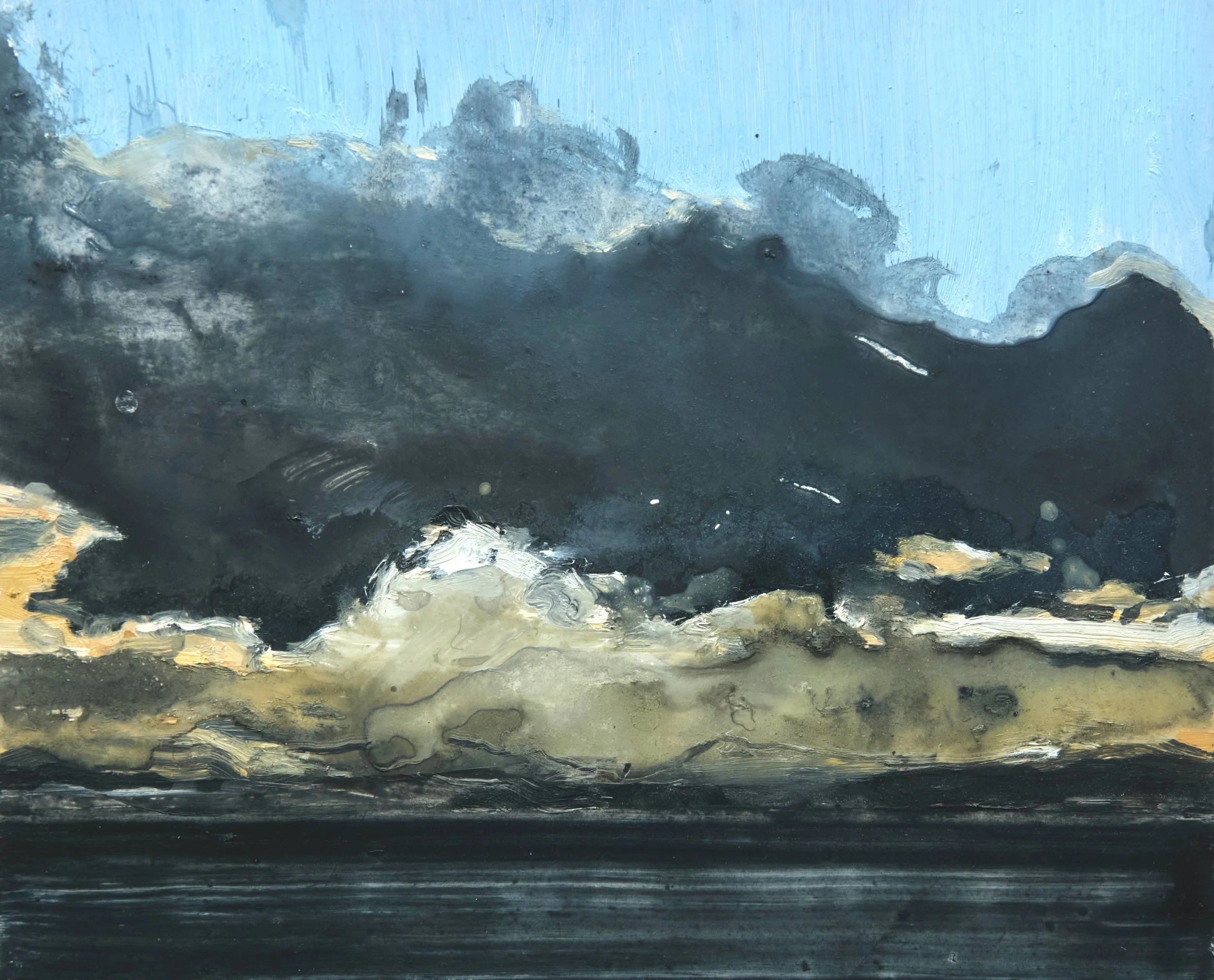 Redpoint I, Oil on Diamond Sheet, 25 x 20 cm, 2026 - Available 