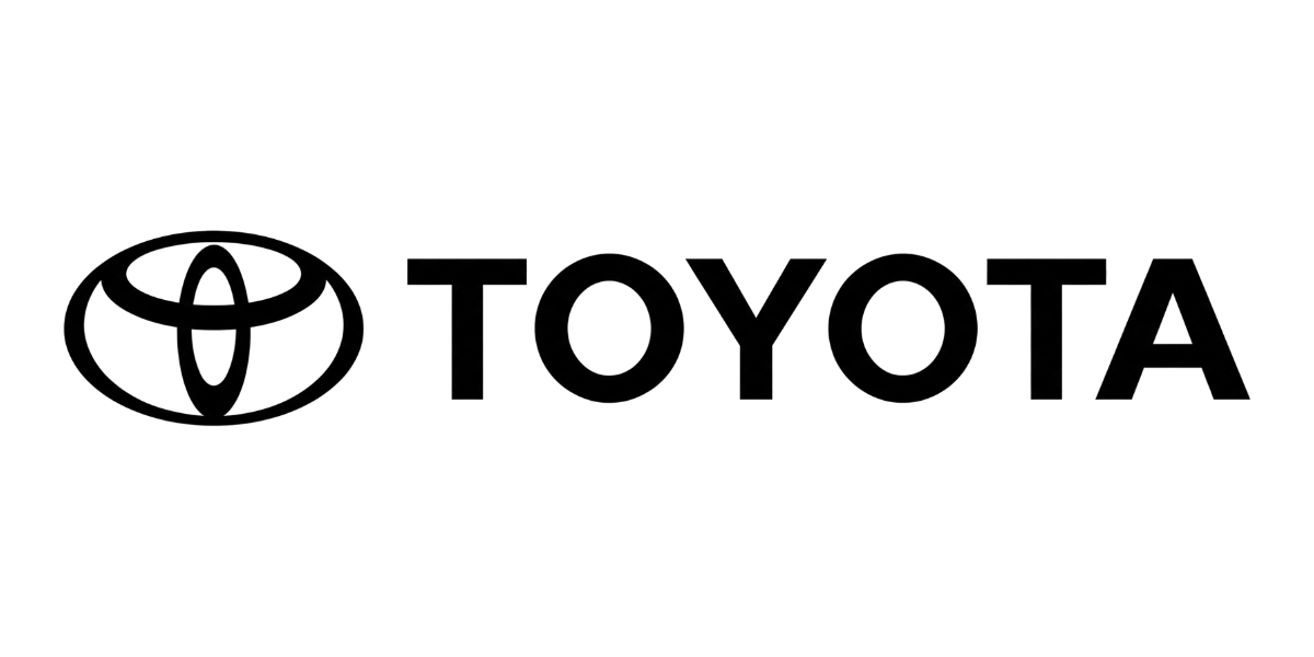 Toyota logo in black