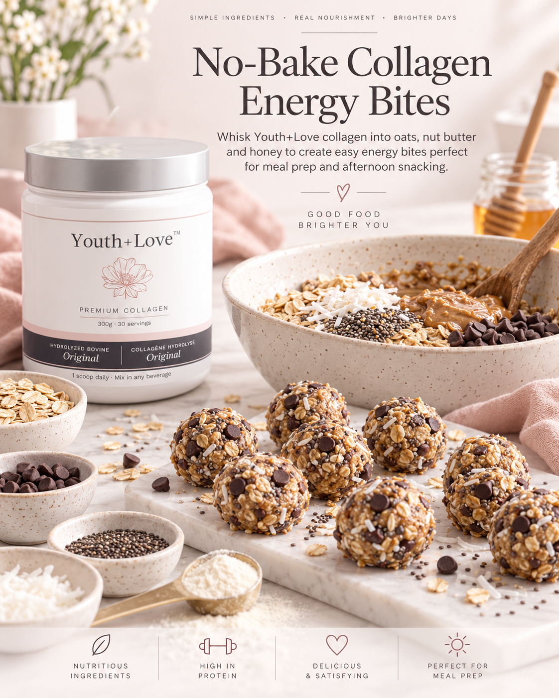 No-Bake Collagen Energy Bites