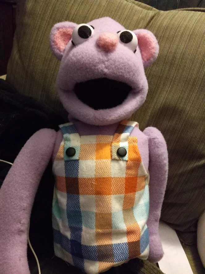 Puppet designed and made for unproduced puppet show, 2022