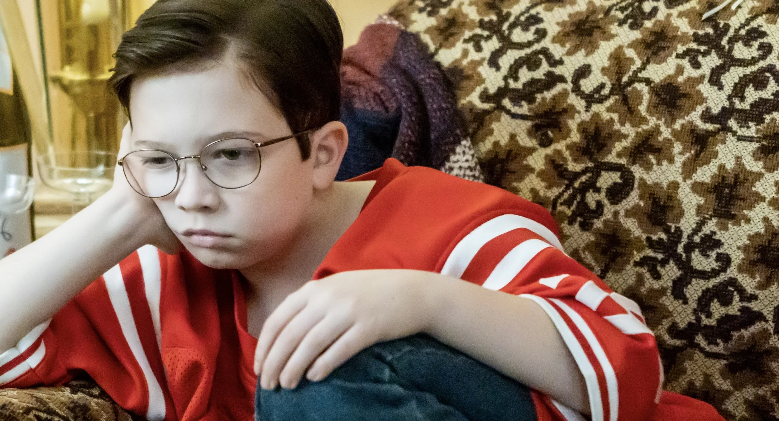 Jimmy (Matthew Lamb) sits deep in thought in a scene from the upcoming film.