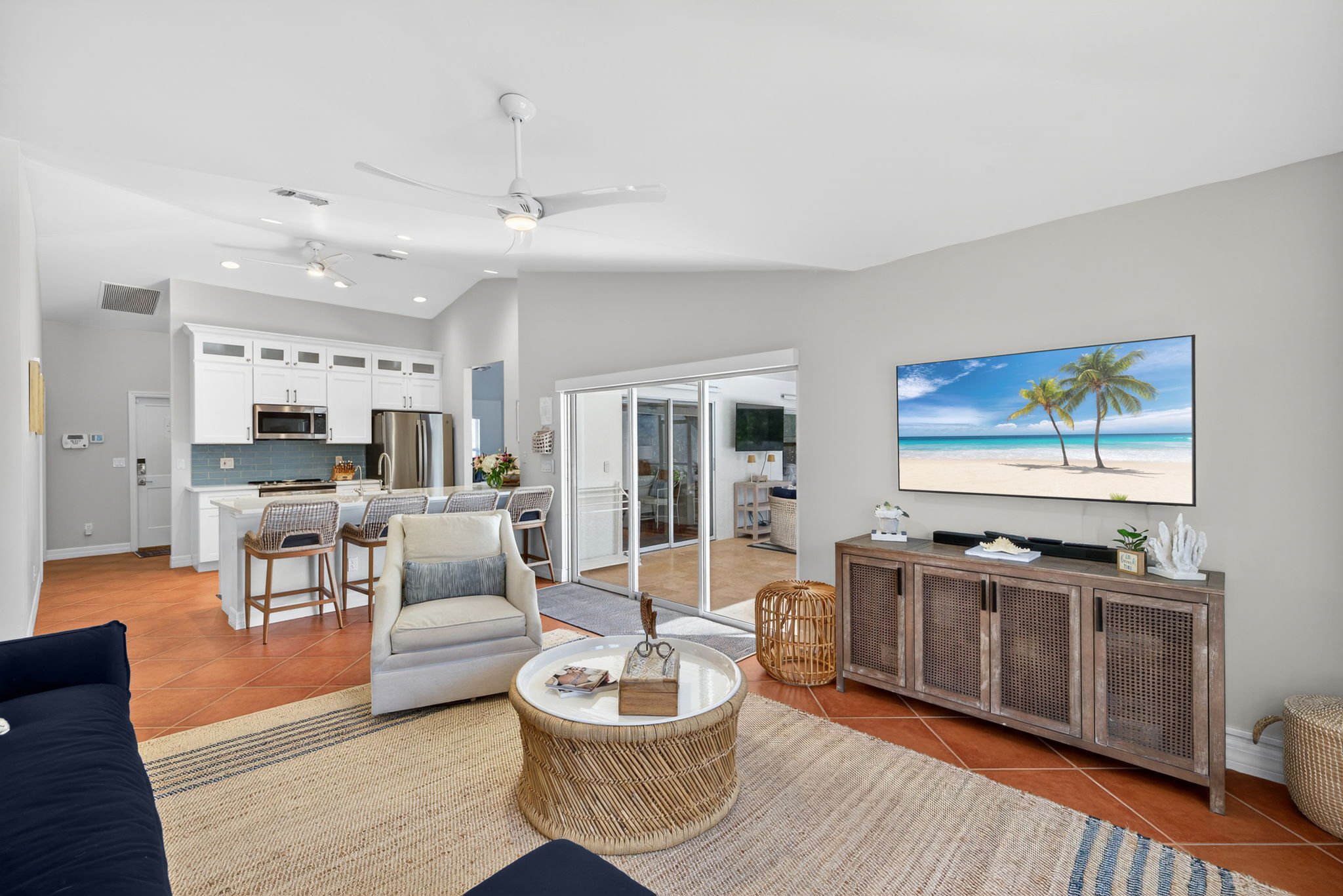 Kitchen and Living Room