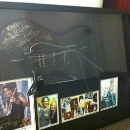 Electric guitar shadow box
 