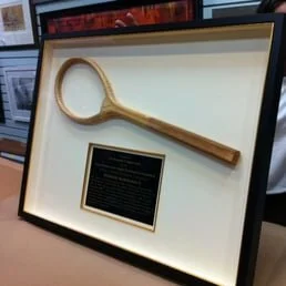 Tennis racket shadow box
