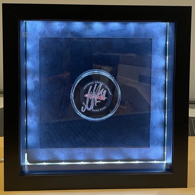 Custom shadowbox with LED lights 
