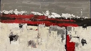 By Hashlamon. Acrylic on canvas 28x48in framed. $1,500.00