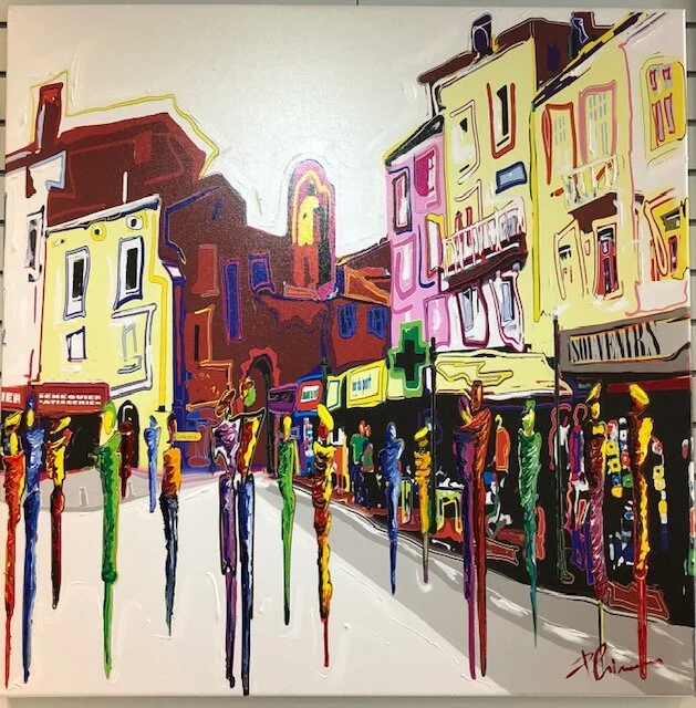 "St. Tropez market" by Patrick Ciranna. SOLD