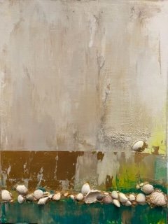 "Sea Shell" by Olga Kolegova. 3D acrylic on cavas 30x40in. $2,000.00