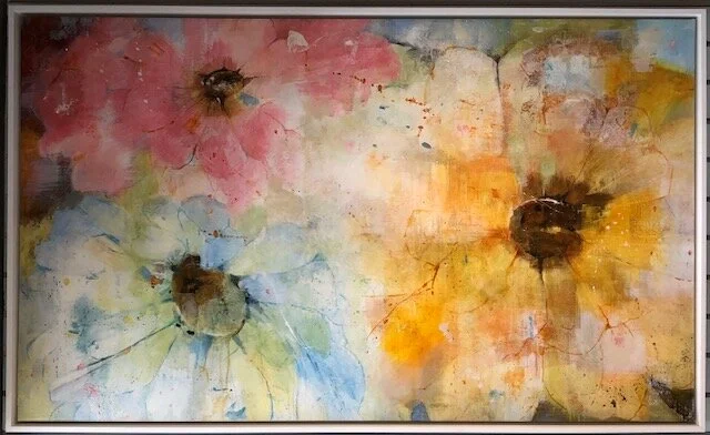 "Trio" by Jill Martin. 30x48in