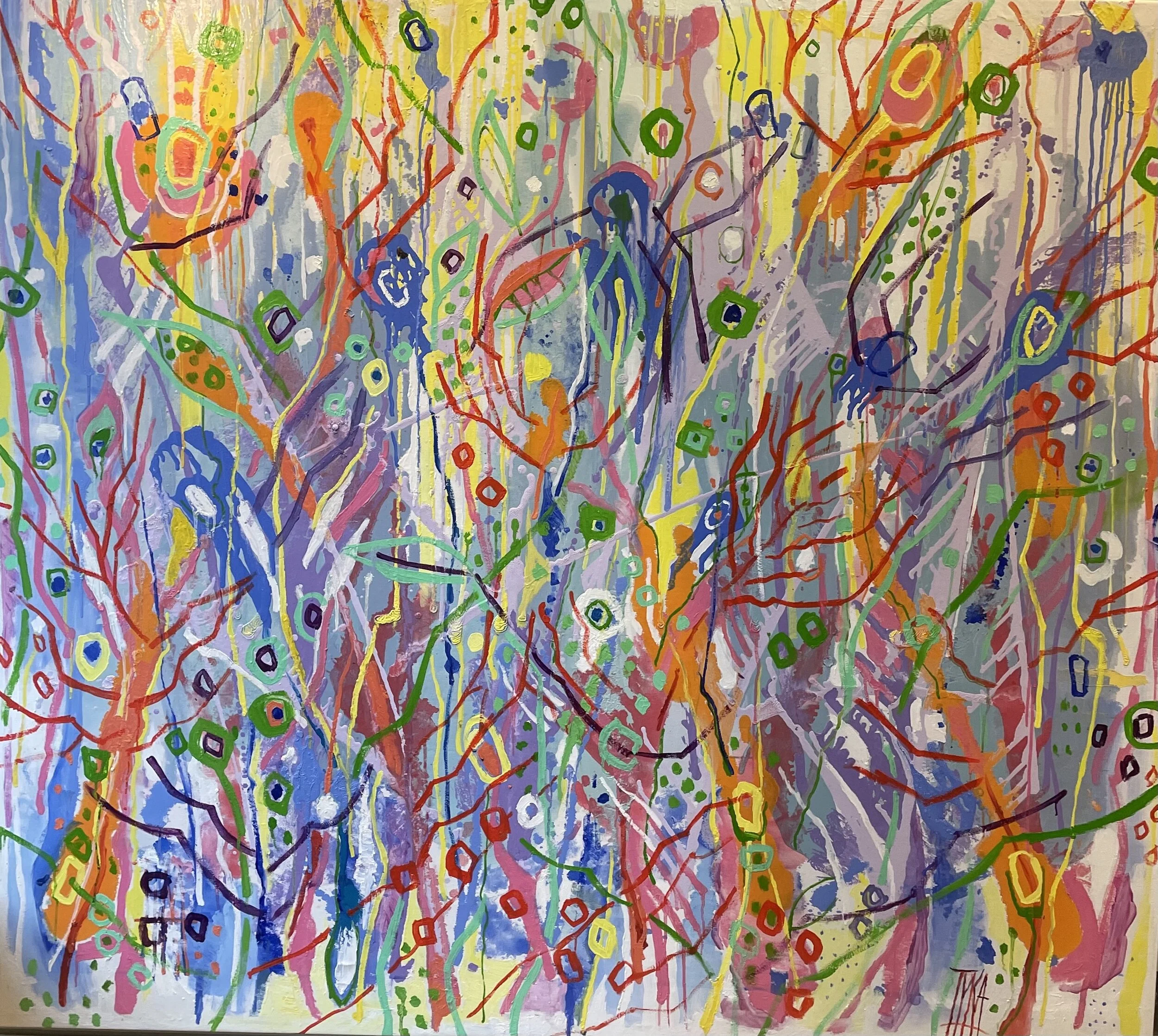 "Coral Reef" by Joanna Tyka. 61x70in