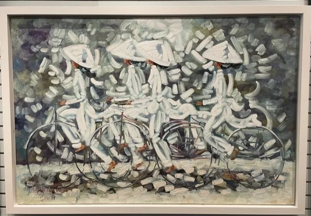 "School Girls" by Quan Tho. 40x60in. SOLD