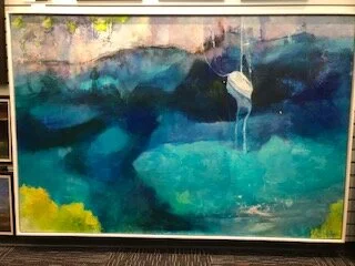 Helene Holbert. Acrylic on canvas 78x52in. SOLD