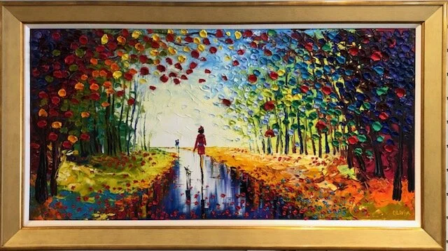 By Oliviya. Oil on canvas 24x48in. SOLD