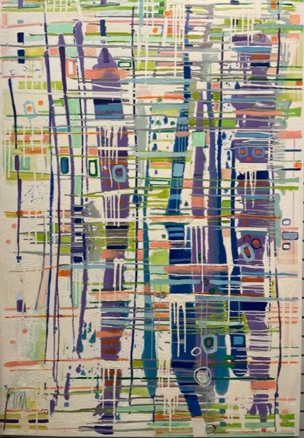 "Way out" Original art on canvas by Joanna Tyka 47x68  inches (price upon request)