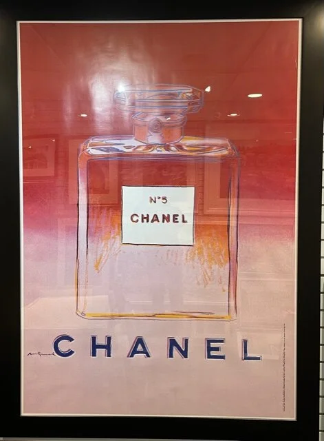 Original vintage CHANEL ad by Andy Warhol 48x68 (price upon request)
