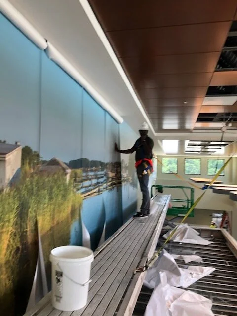 Mural installation