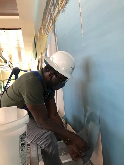Mural installation