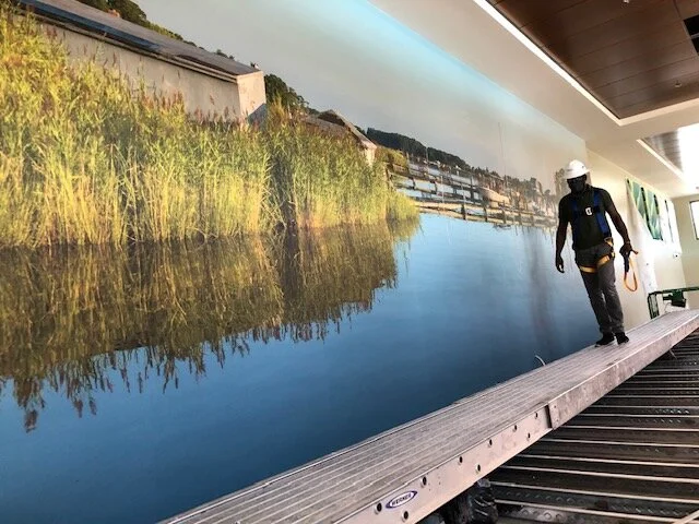 Mural installation