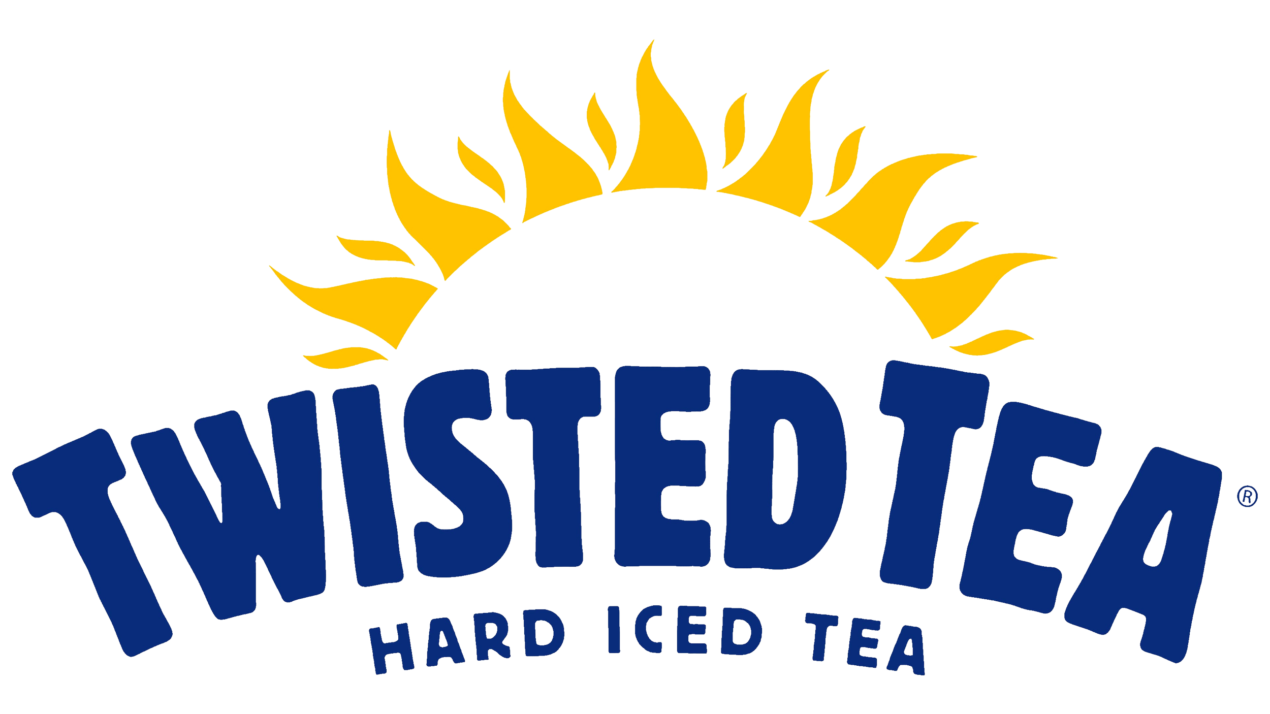 The logo of Twisted Tea with a stylized sun and the words 'Twisted Tea Hard Iced Tea' in blue and red text.