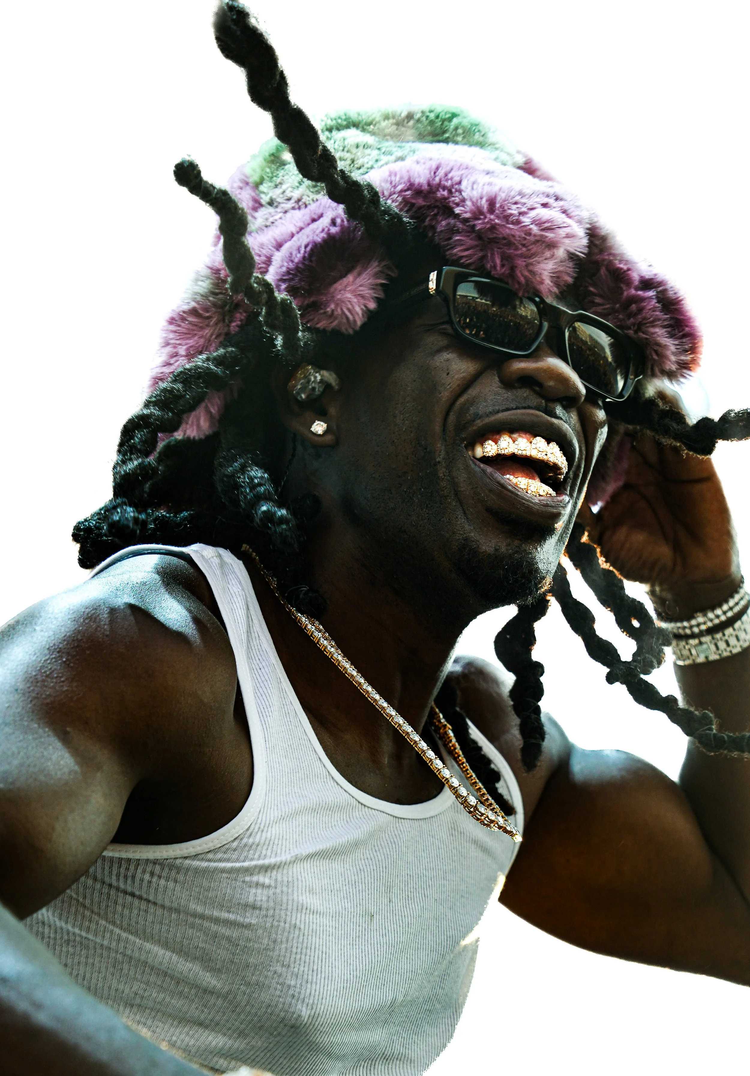 Le rappeur Gazo en concert, photographié par Studio One® / dvg.raw