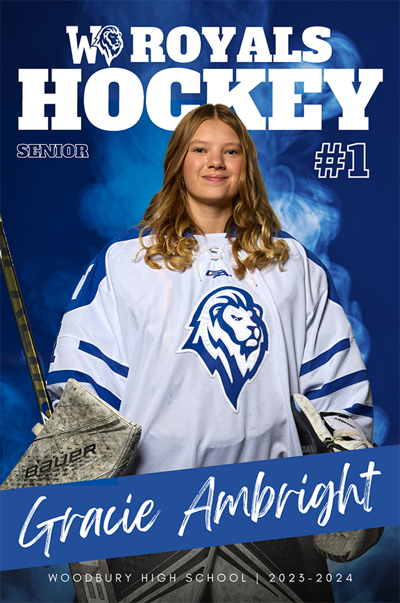 sports hockey senior banner design