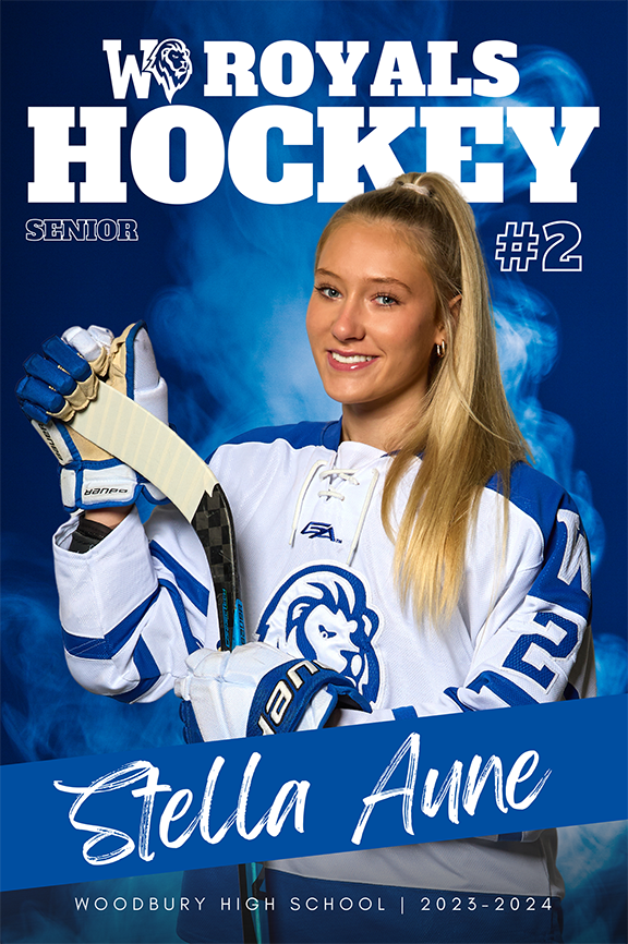 sports hockey senior banner design