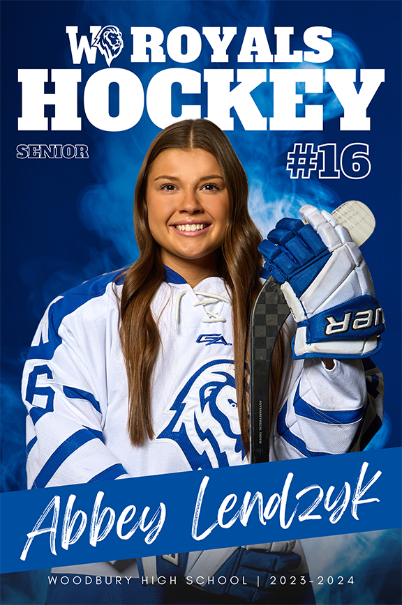 sports hockey senior banner design