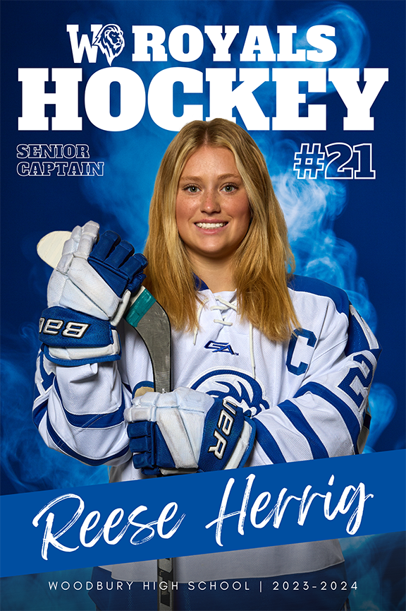 sports hockey senior banner design
