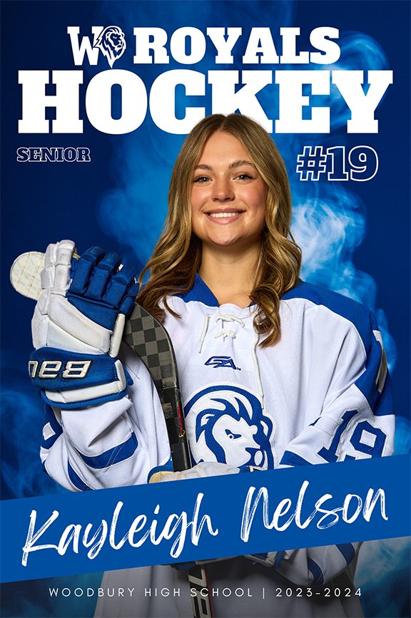 sports hockey senior banner design