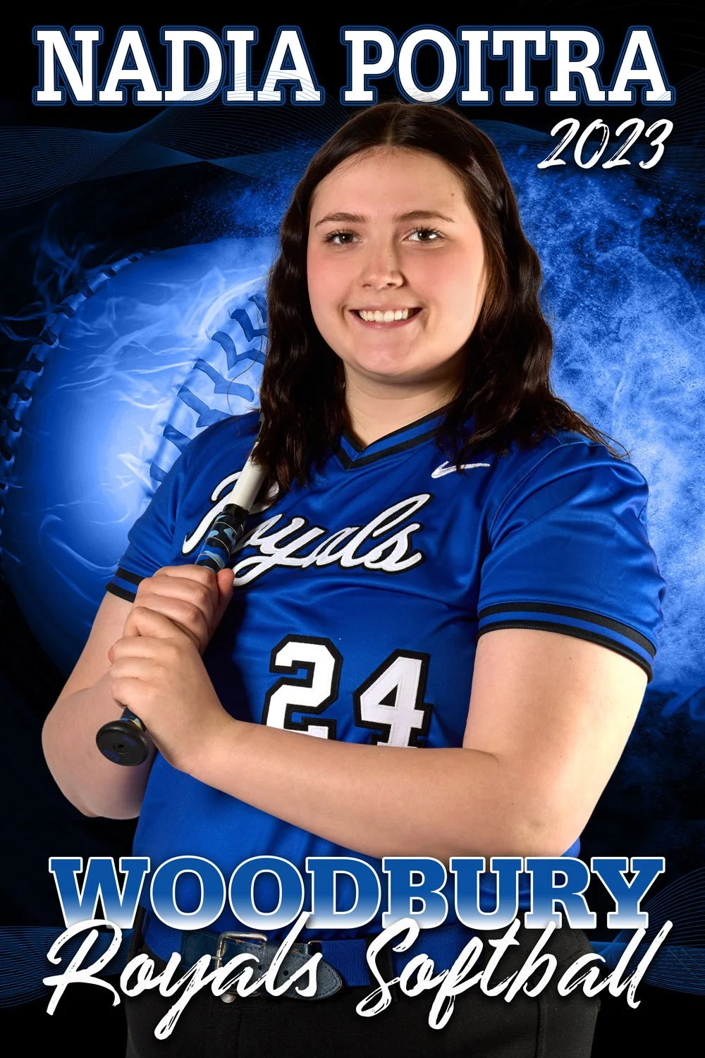 sports softball senior banner design