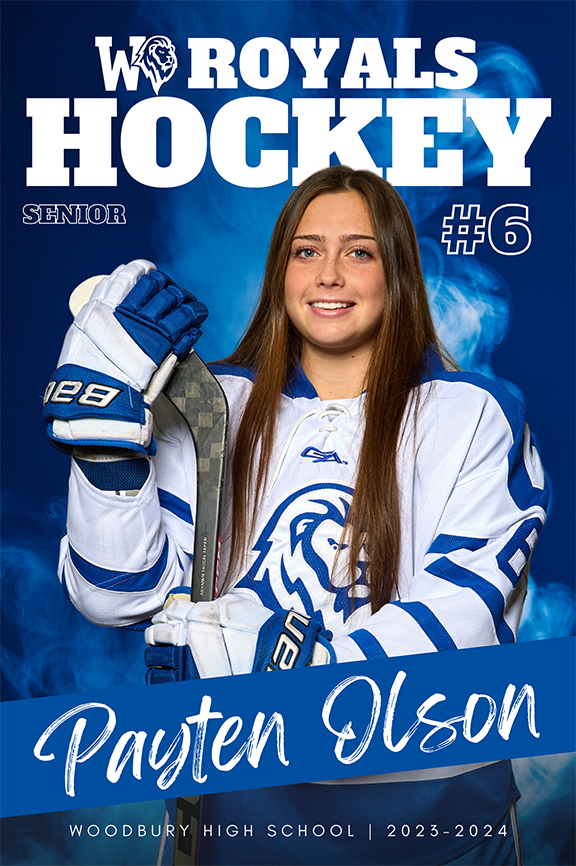 sports hockey senior banner design