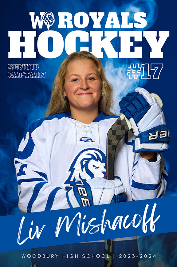sports hockey senior banner design