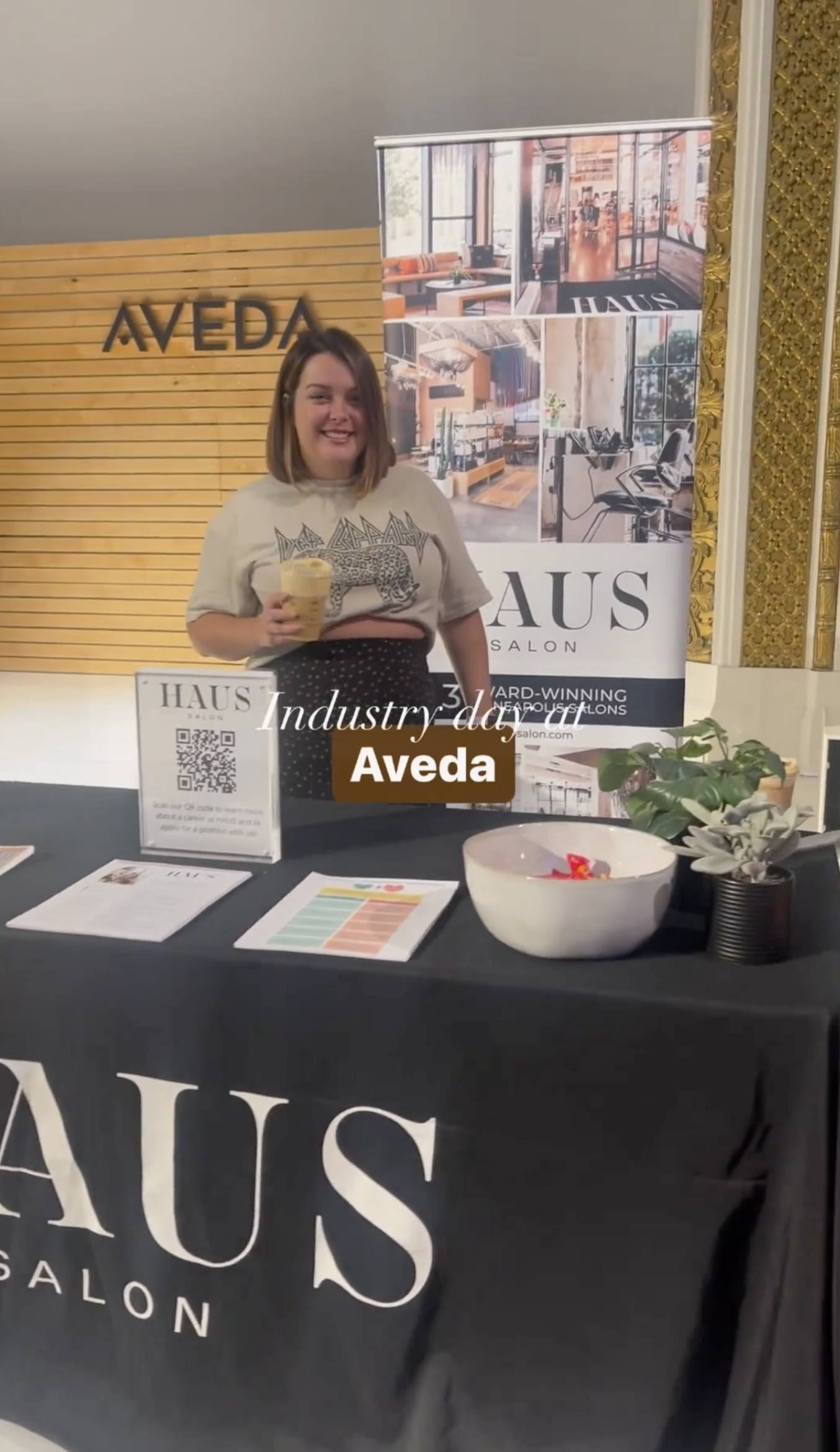 HAUS Salon retractable banner design by Studio Prow