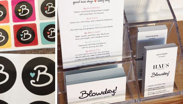 Blowdry branding by Studio Prow
