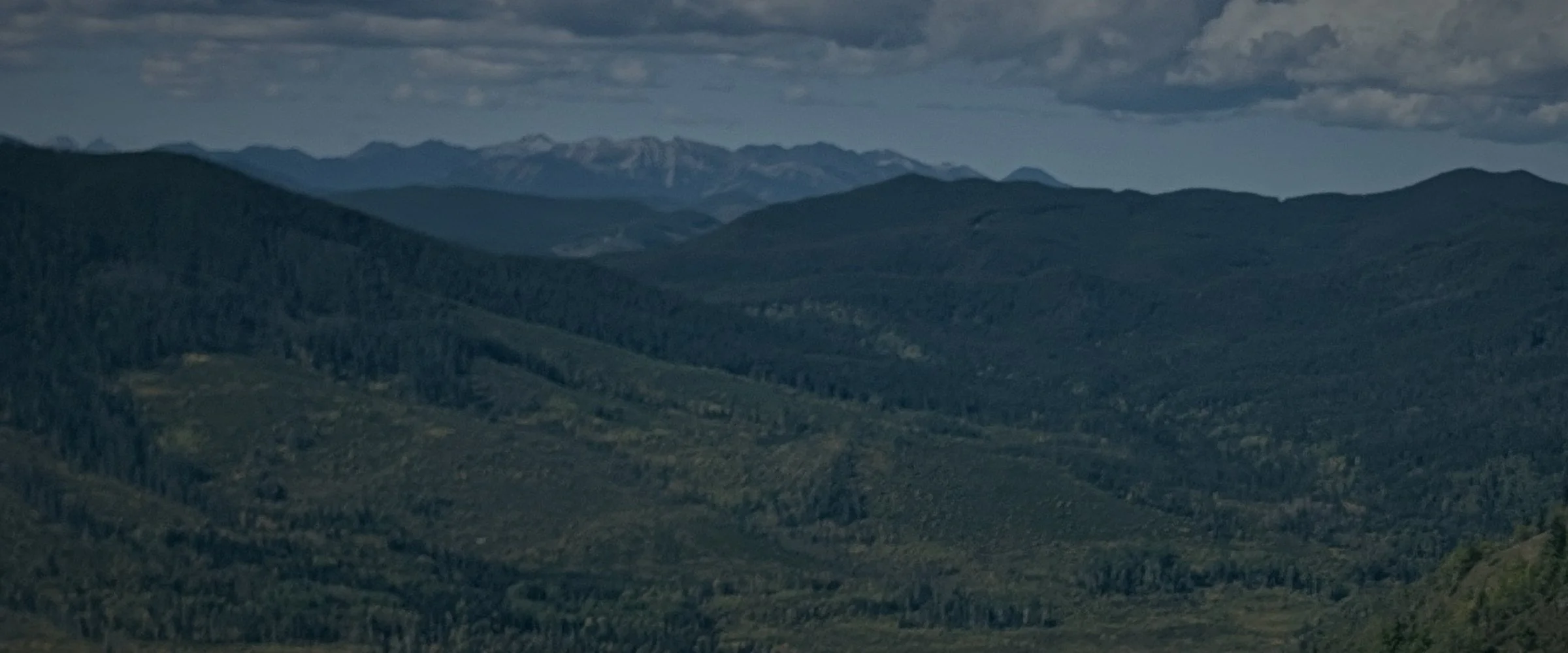 Mountain valley view