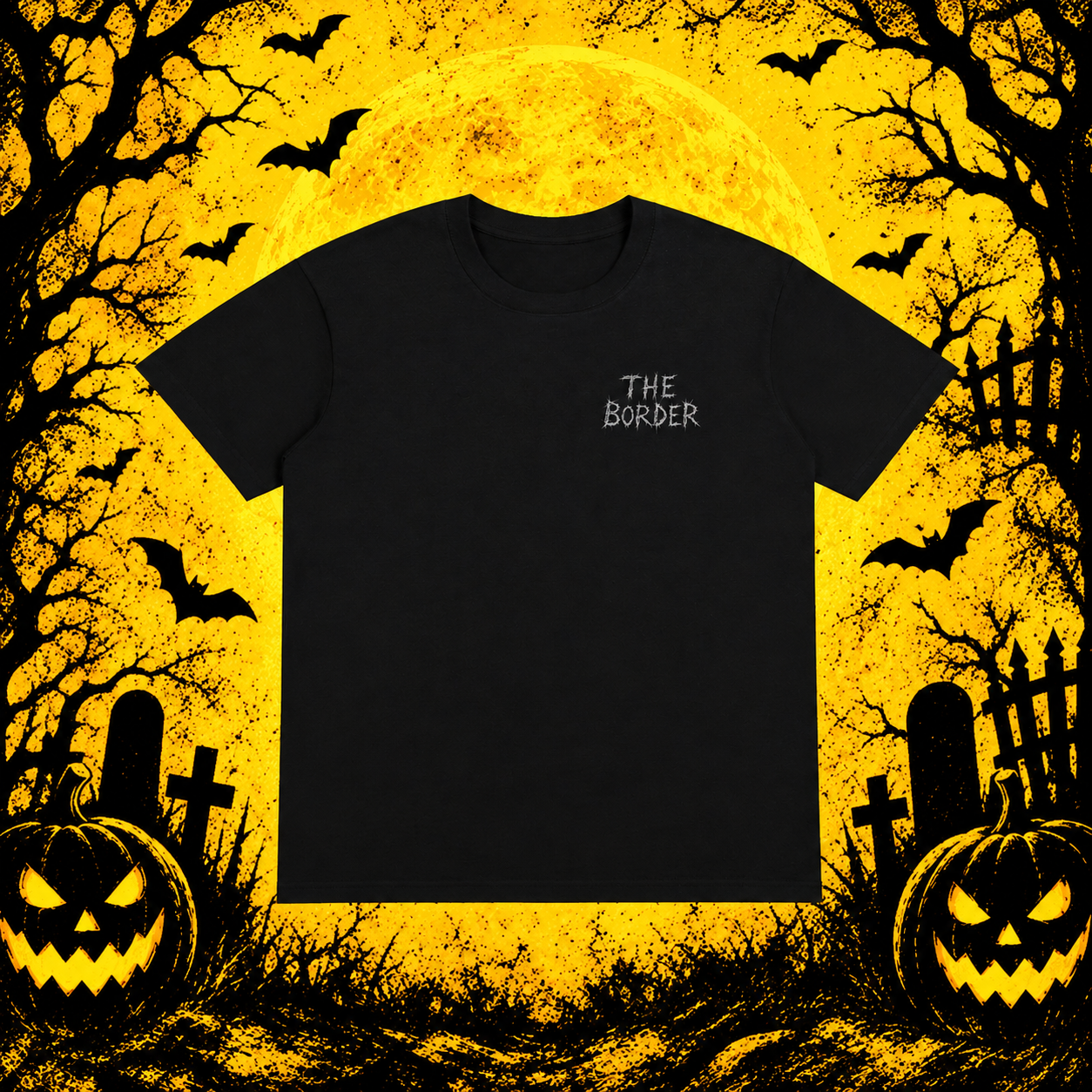 Halloween webs BORDER shirt
