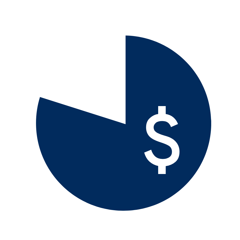 Pie chart money icon
