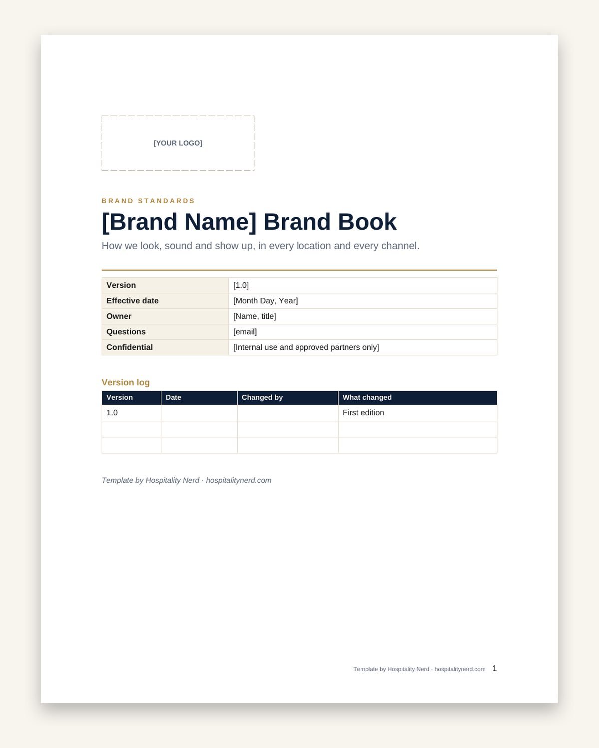 Brand Standards Template preview 5