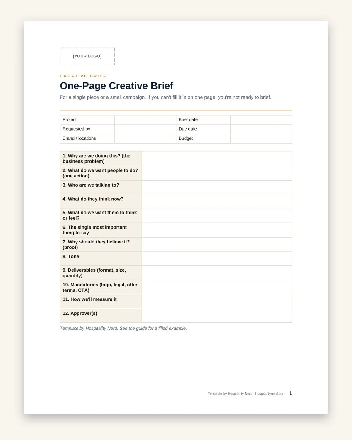 Campaign Brief & Approval Kit preview 5