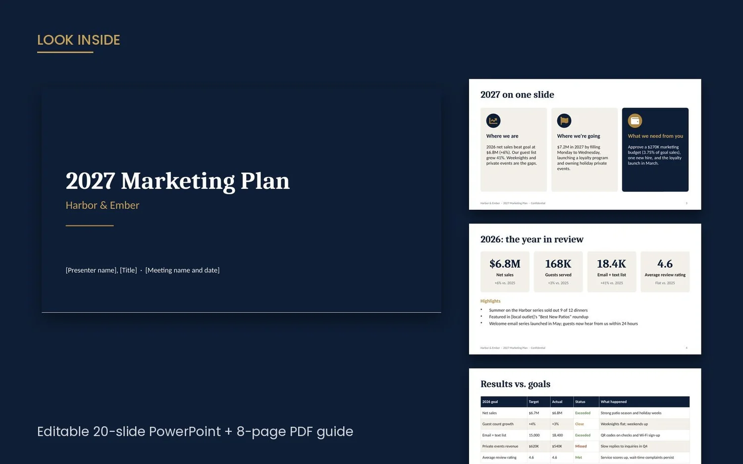 Annual Plan Presentation Deck preview 1