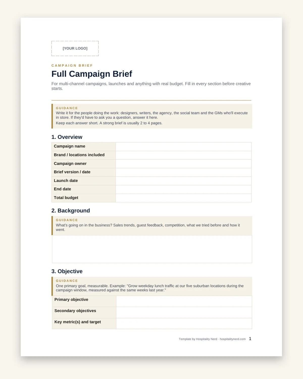 Campaign Brief & Approval Kit preview 6